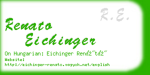 renato eichinger business card